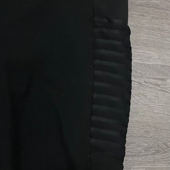 Black Moto Stretch Leggings - Picture 3 of 5